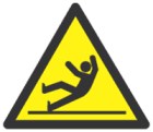 Slippery floor.